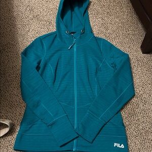 Fila Teal Hooded Jacket